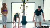 Bokep Mobile Yoga session of a guy turns into a threesome with two babes mp4