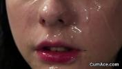 Bokep Full Flirty centerfold gets cum load on her face sucking all the jizz